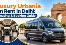 luxury urbania van on rent in delhi