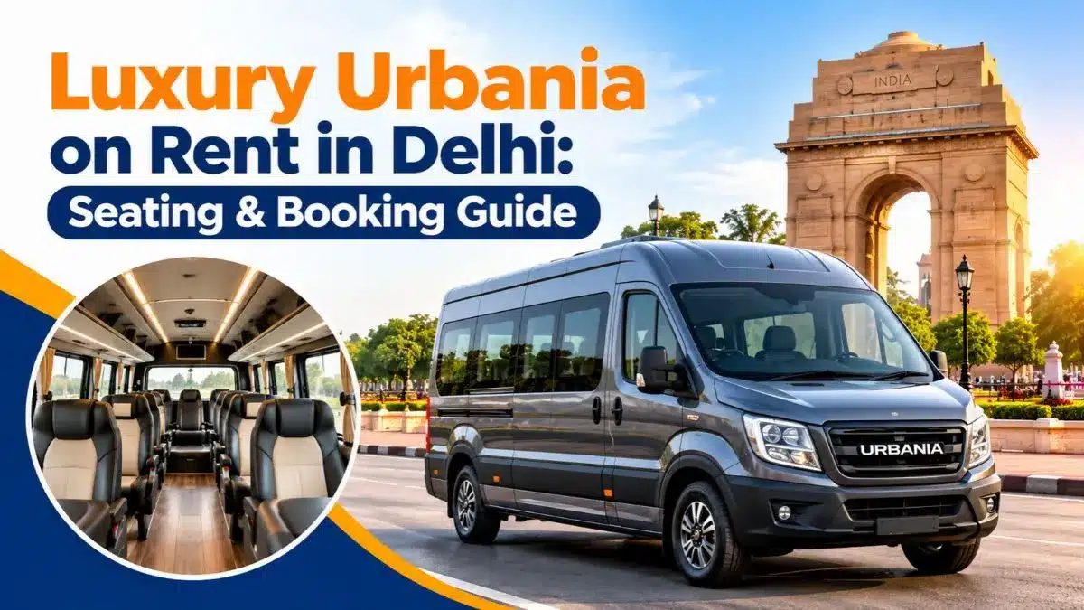 luxury urbania van on rent in delhi