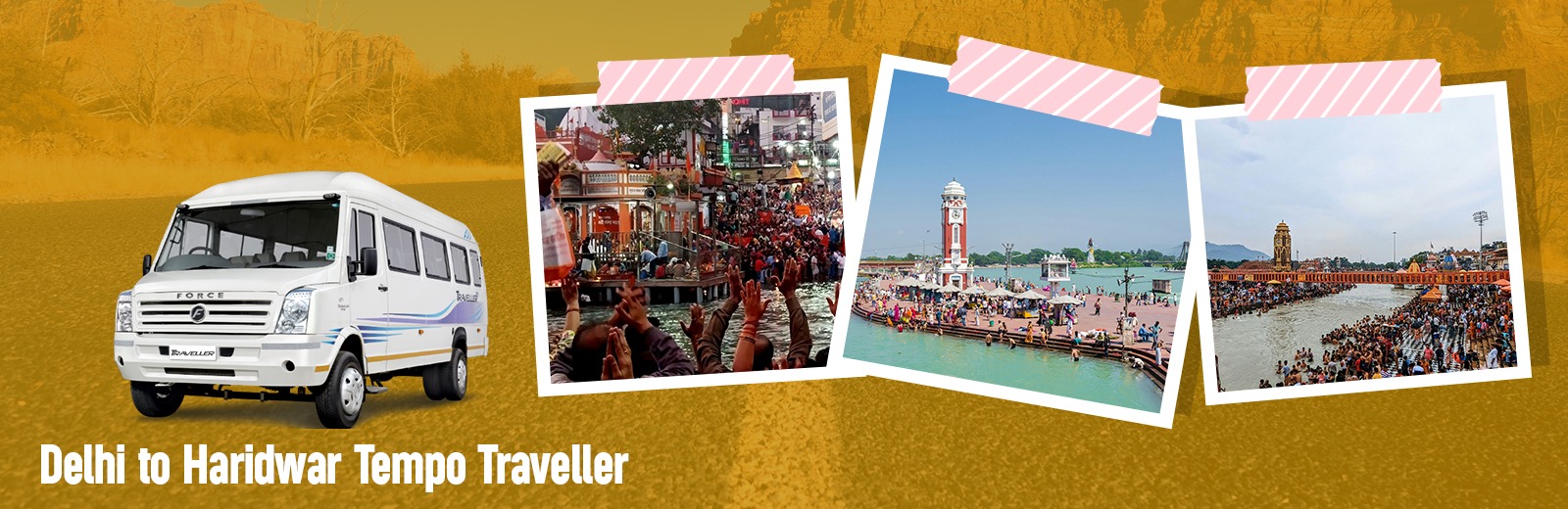 Delhi to Haridwar Tempo Traveller
