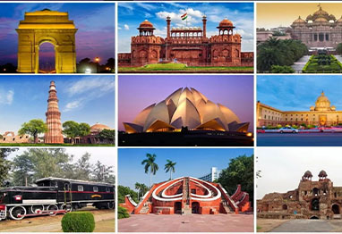 Distance of Famous Tourist Places from Delhi